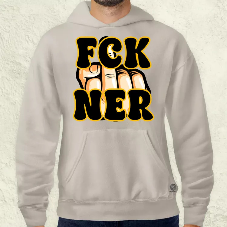 FCK Ner fekete férfi pulóver