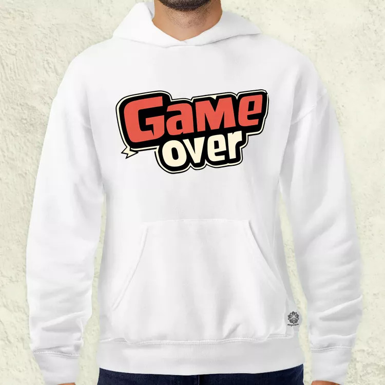 Game over v2 férfi pulóver