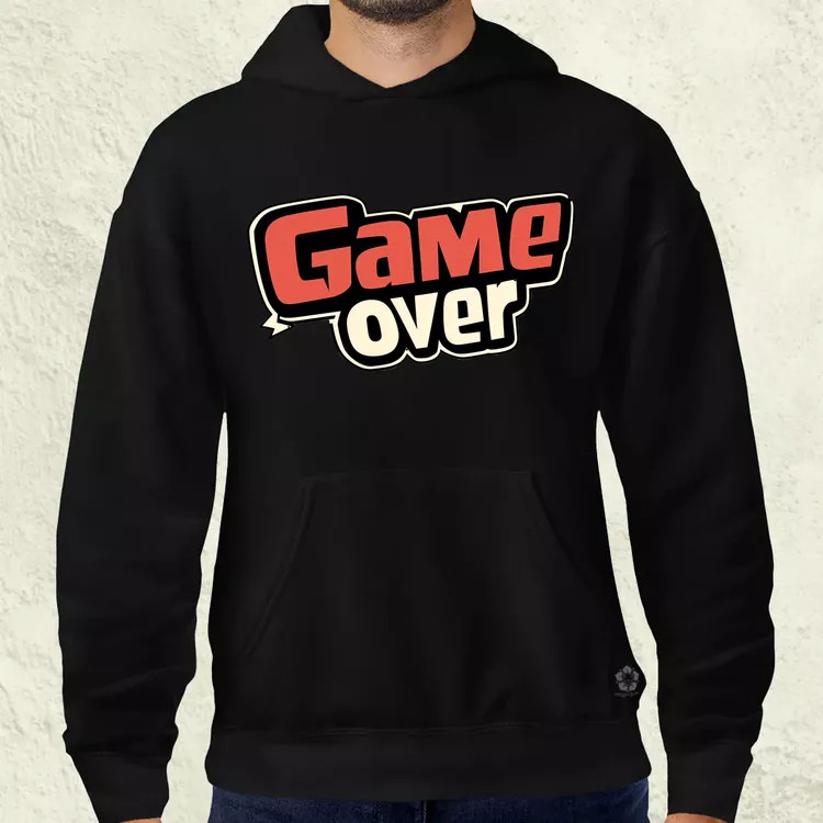 Game over v2 férfi pulóver