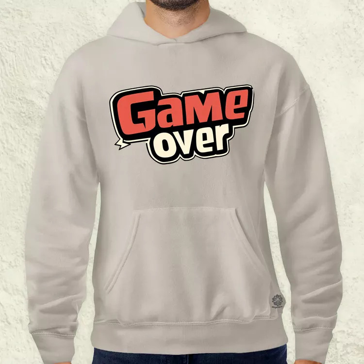 Game over v2 férfi pulóver