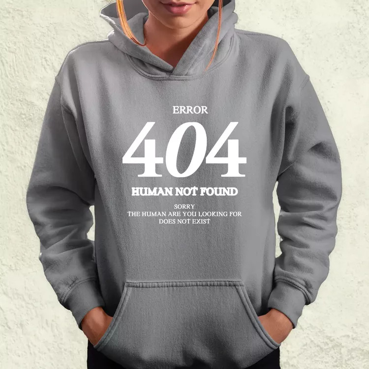 Human not found fehér női pulóver