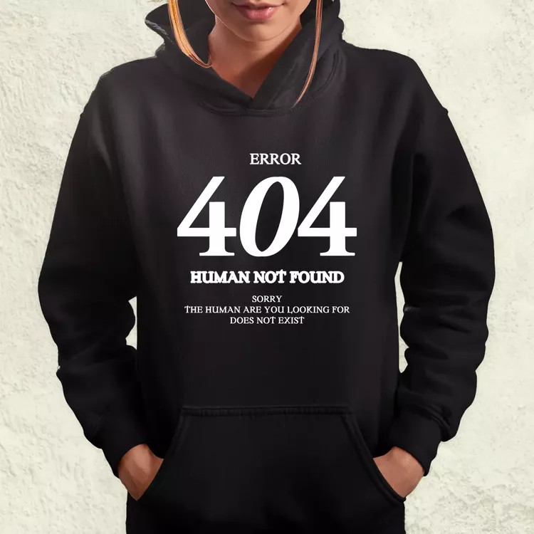 Human not found fehér női pulóver