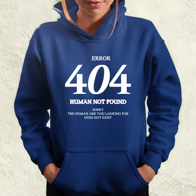 Human not found fehér női pulóver