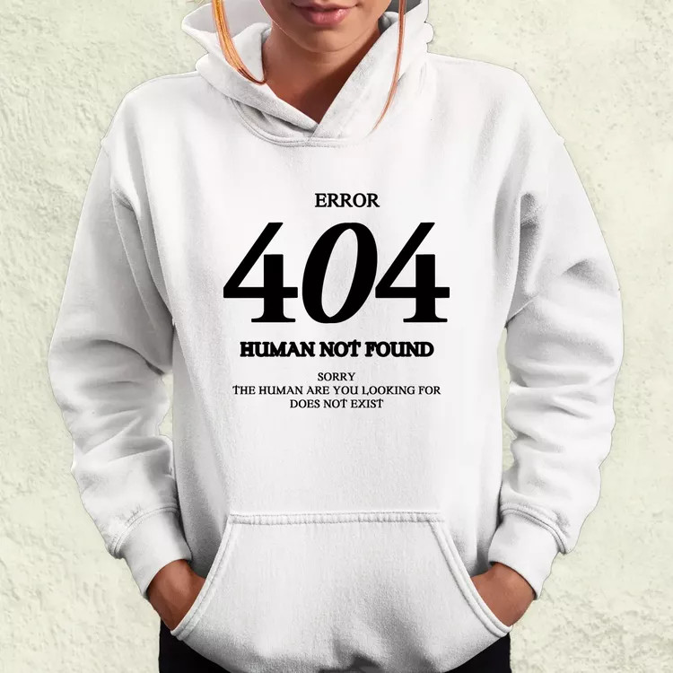 Human not found fekete női pulóver