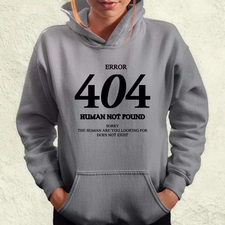 Human not found fekete női pulóver