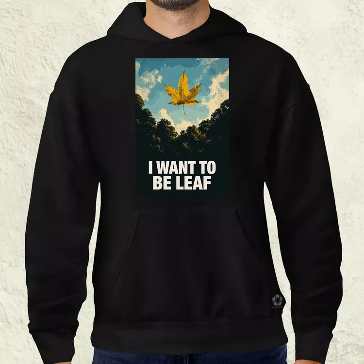 I Want To Be Leaf férfi pulóver