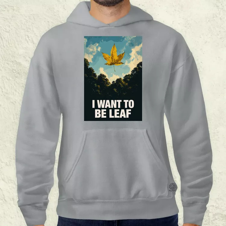 I Want To Be Leaf férfi pulóver