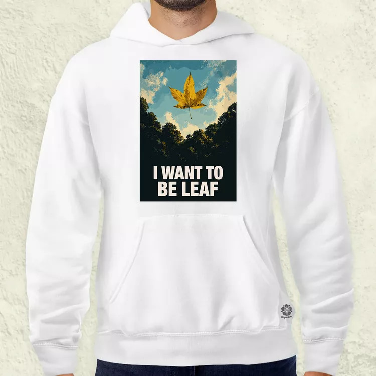 I Want To Be Leaf férfi pulóver