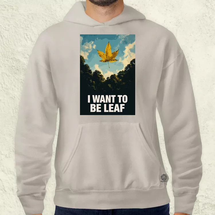 I Want To Be Leaf férfi pulóver