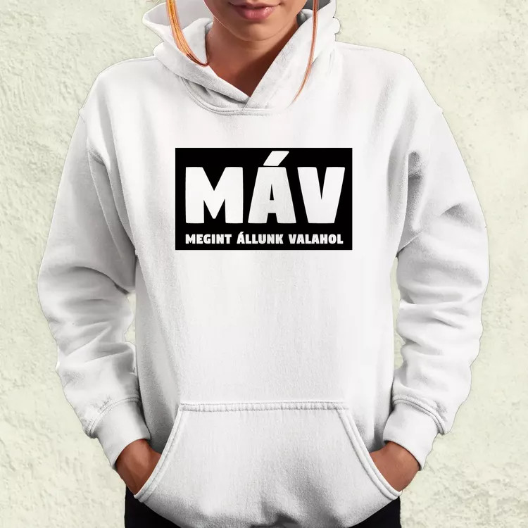 MÁV fekete női pulóver