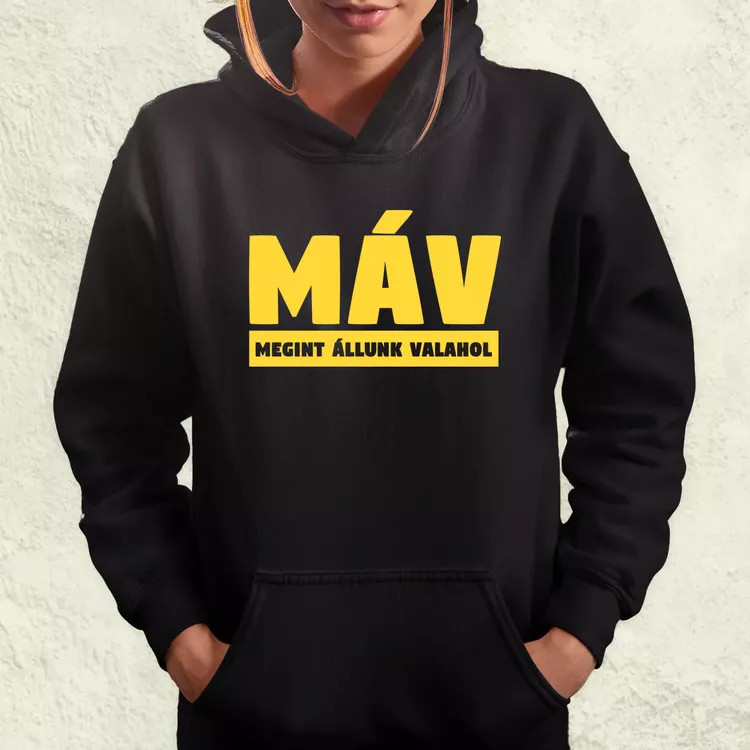 MÁV sárga női pulóver