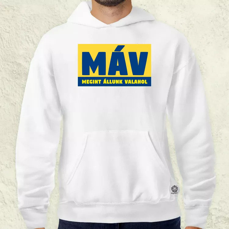 MÁV színes férfi pulóver
