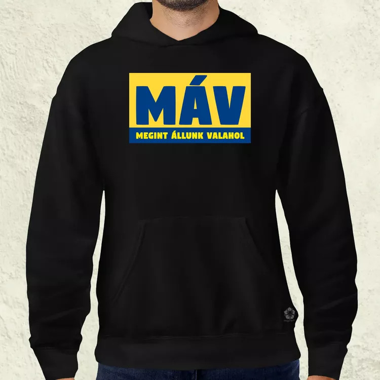 MÁV színes férfi pulóver