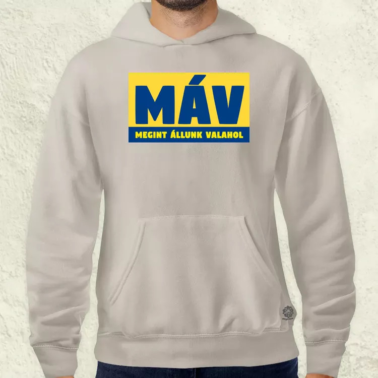 MÁV színes férfi pulóver
