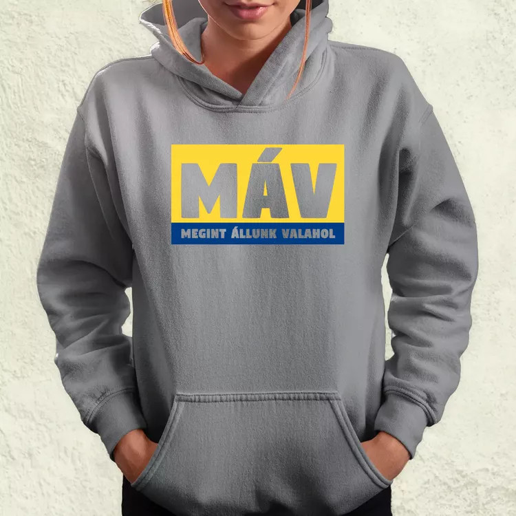 MÁV színes sárga női pulóver