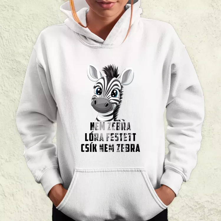 Nem zebra női pulóver