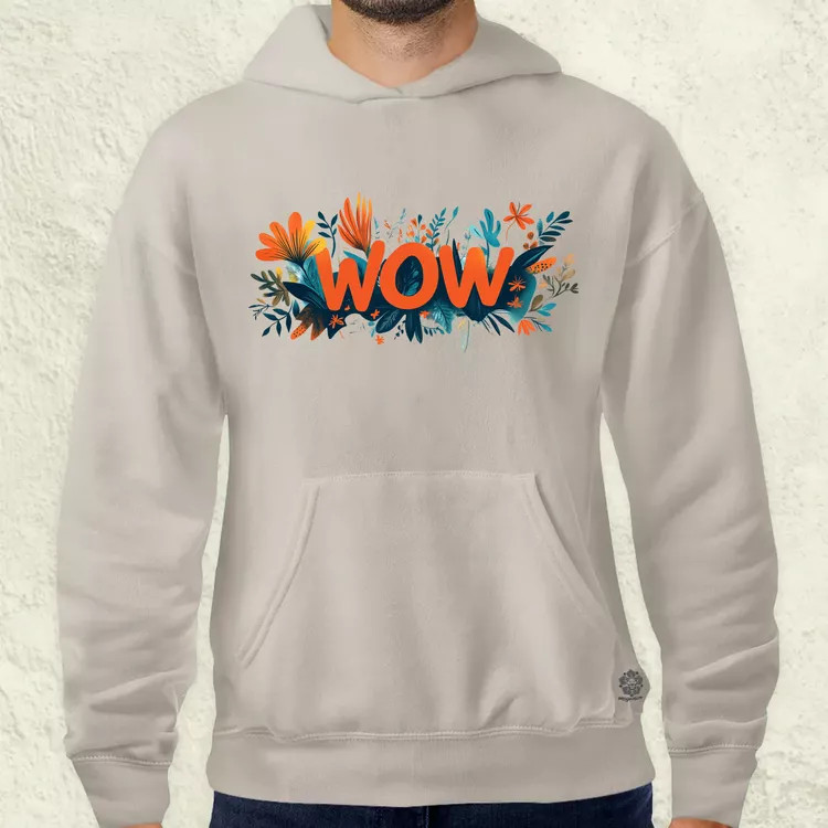 WOW felirat v2 férfi pulóver