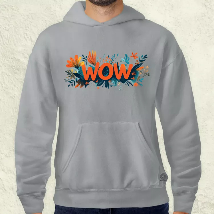 WOW felirat v2 férfi pulóver