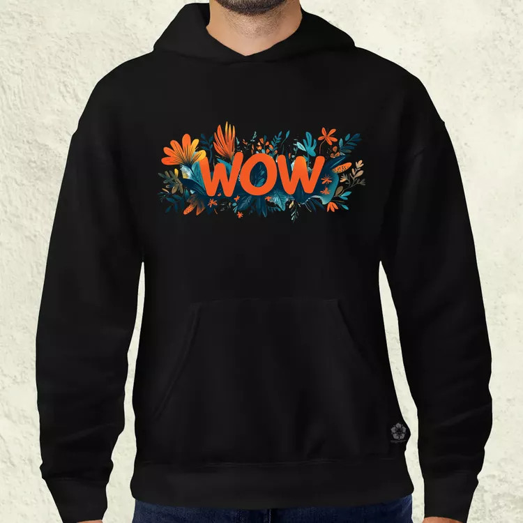 WOW felirat v2 férfi pulóver