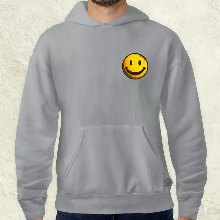 Smile graffiti zseb férfi pulóver