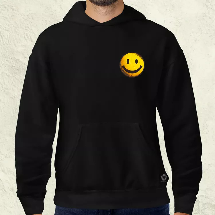 Smile graffiti zseb férfi pulóver