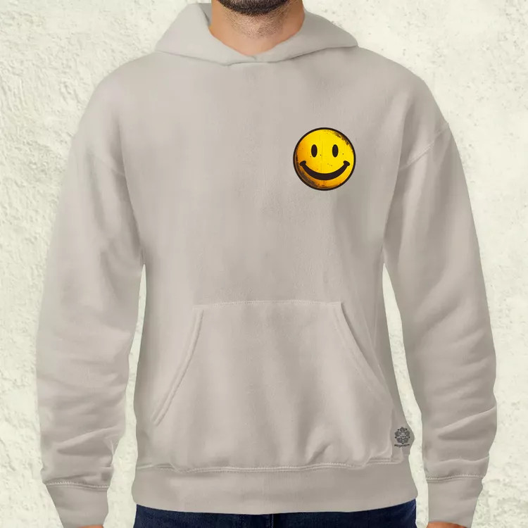 Smile graffiti zseb férfi pulóver