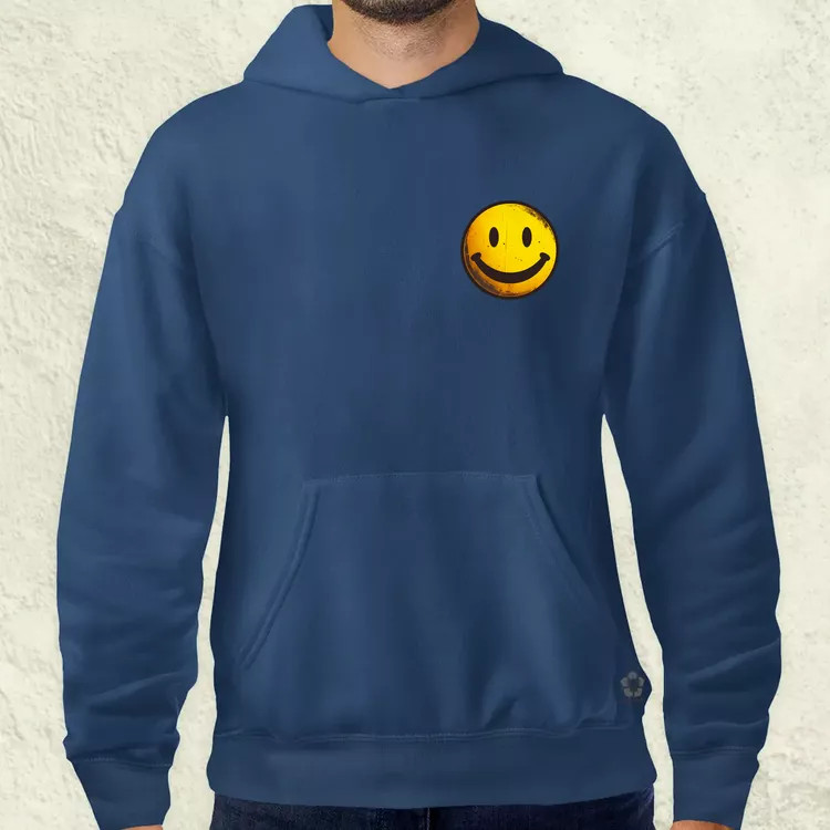 Smile graffiti zseb férfi pulóver