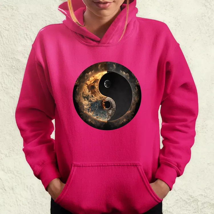 Pokol és menny Yin és Yang v2 női pulóver