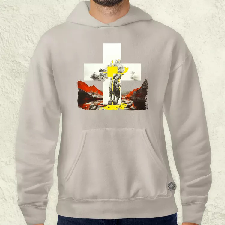 Modern kereszt fantázia v2 férfi pulóver