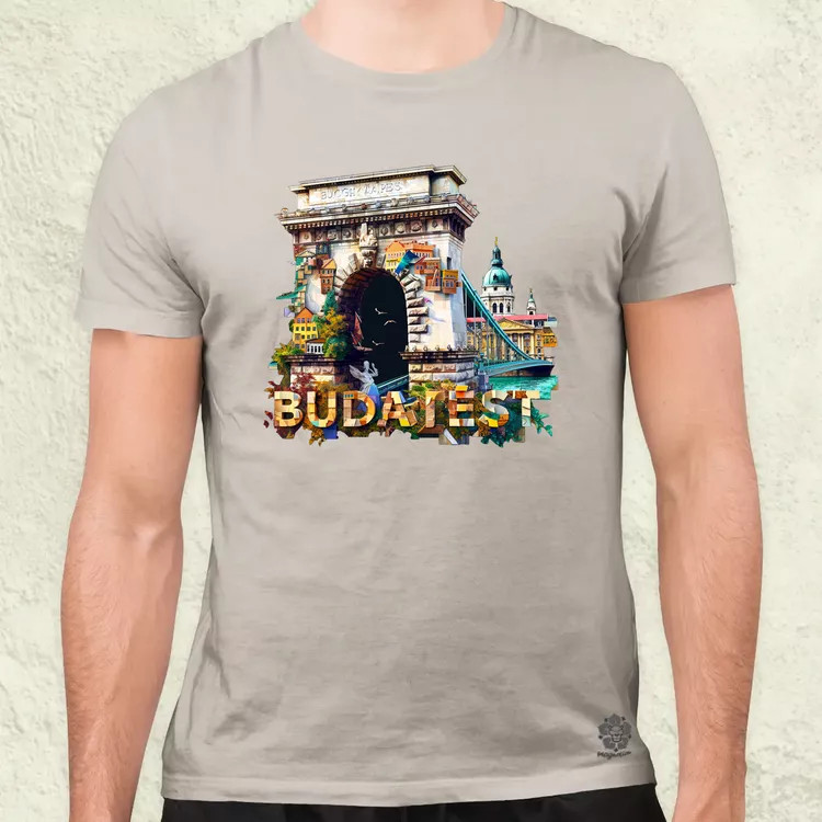 Budapest absztrakt v16 férfi póló