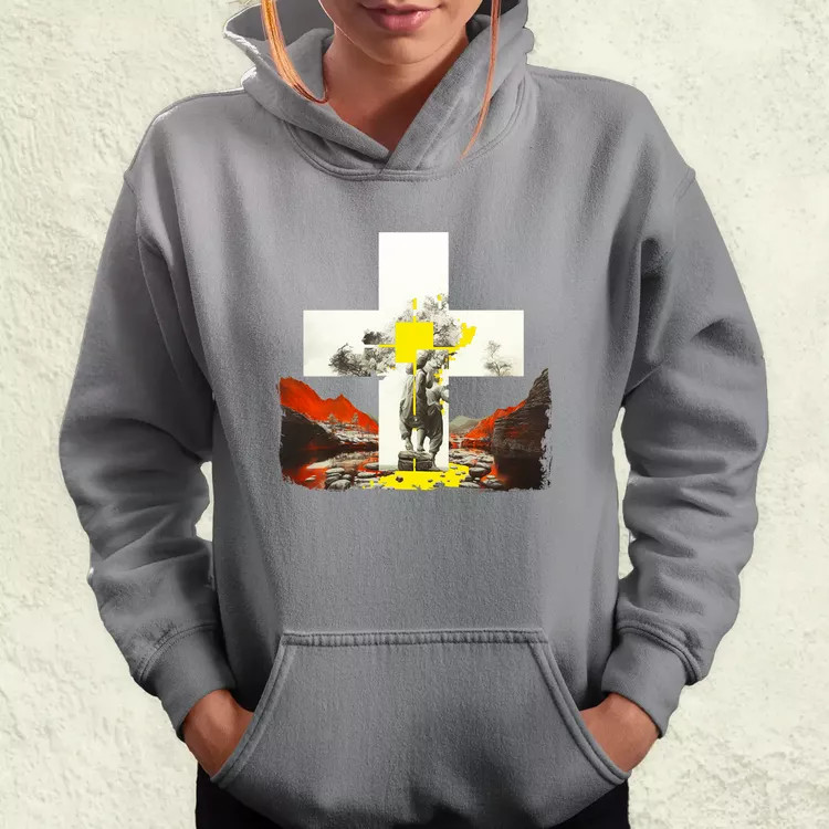 Modern kereszt fantázia v2 női pulóver