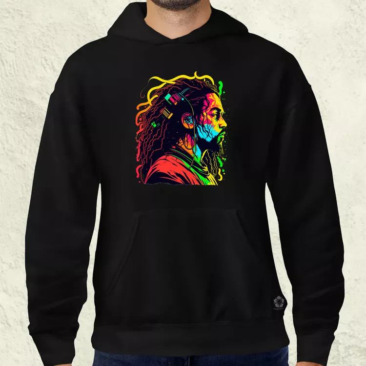 Bob Marley portré v1 férfi pulóver