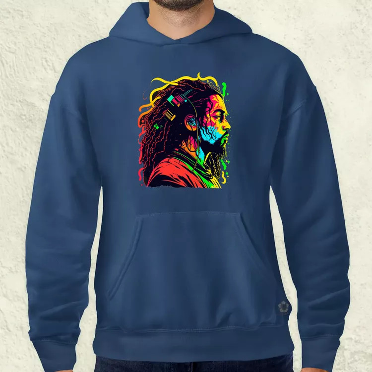 Bob Marley portré v1 férfi pulóver
