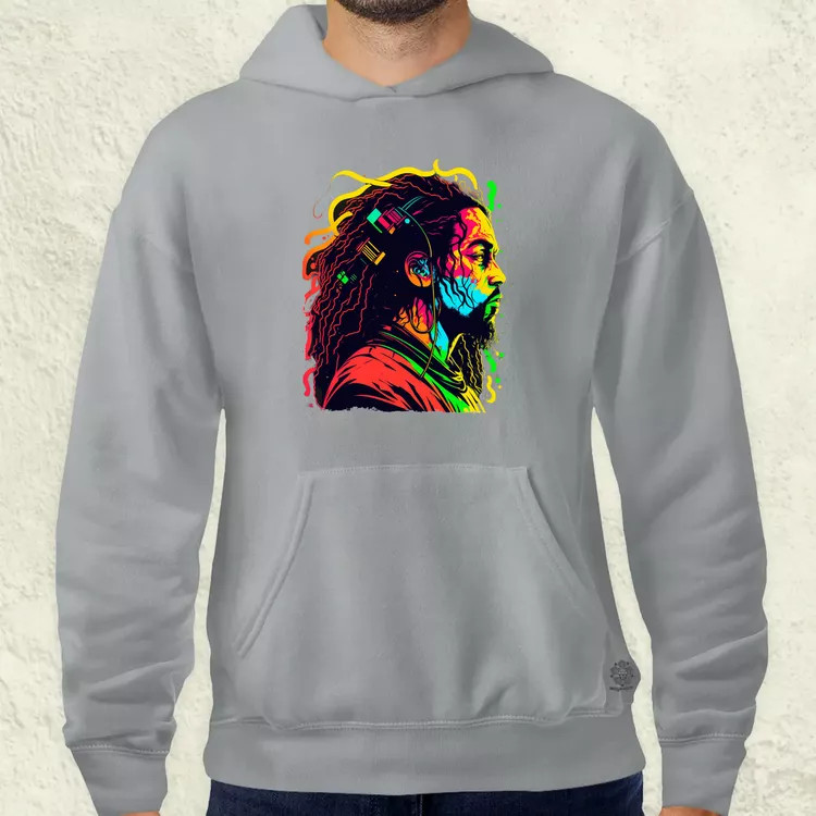 Bob Marley portré v1 férfi pulóver