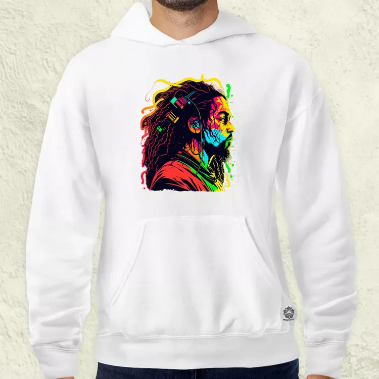 Bob Marley portré v1 férfi pulóver