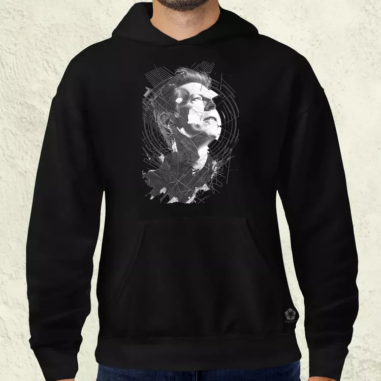 David Bowie rajz portré v1 férfi pulóver