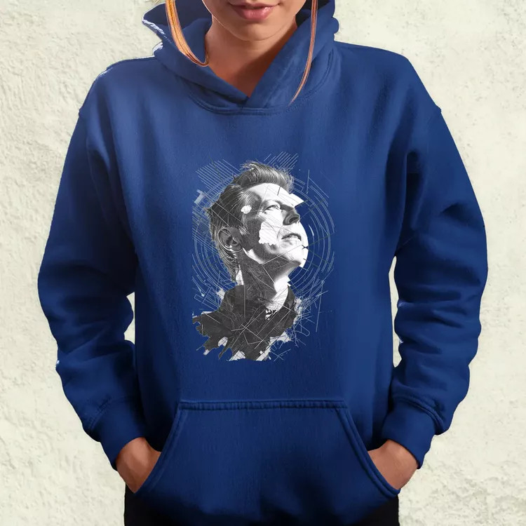 David Bowie rajz portré v1 női pulóver