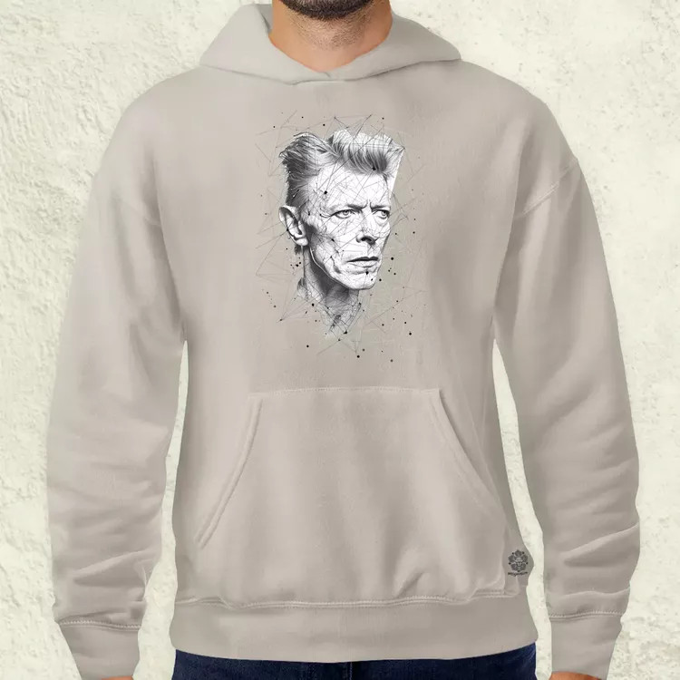 David Bowie rajz portré v3 férfi pulóver
