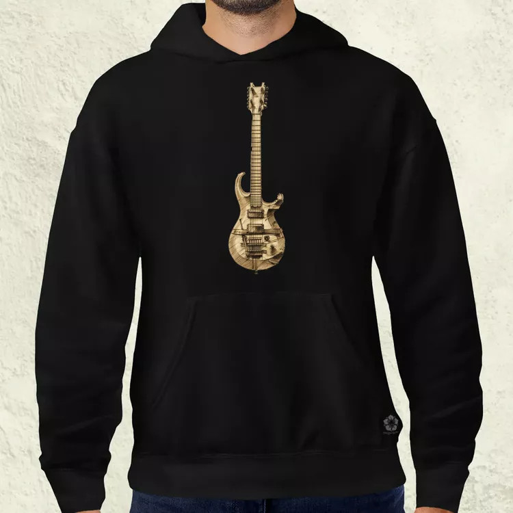 Elektromos gitár szkeccs v2 férfi pulóver