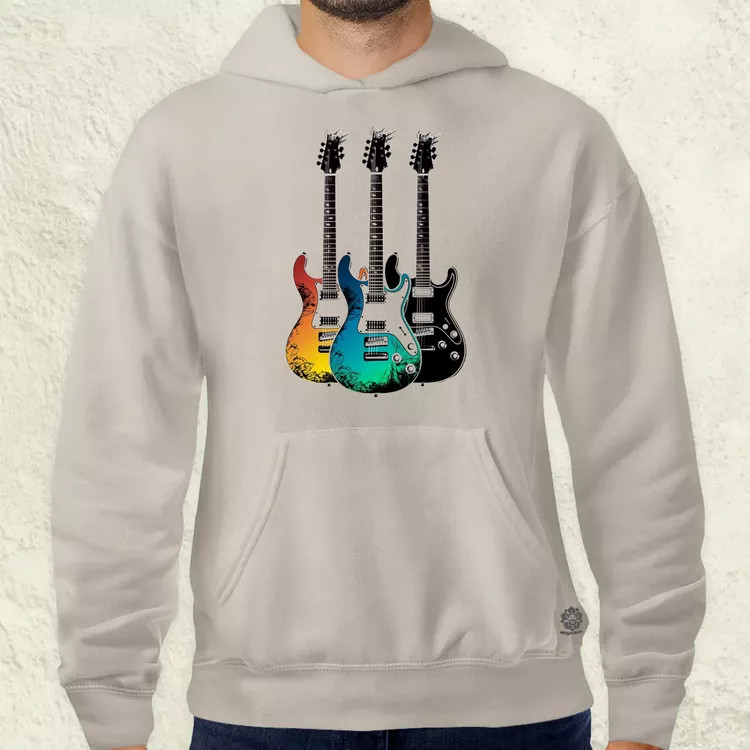 Elektronikus gitárok v2 férfi pulóver