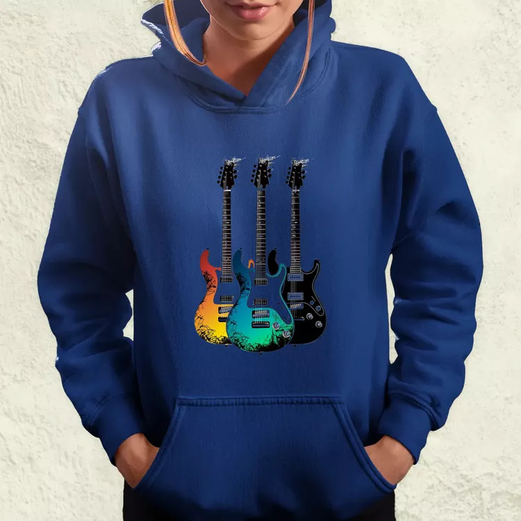 Elektronikus gitárok v2 női pulóver