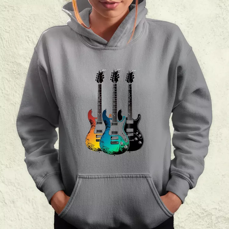 Elektronikus gitárok v2 női pulóver