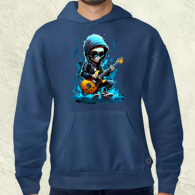 Gitáros srác v2 férfi pulóver