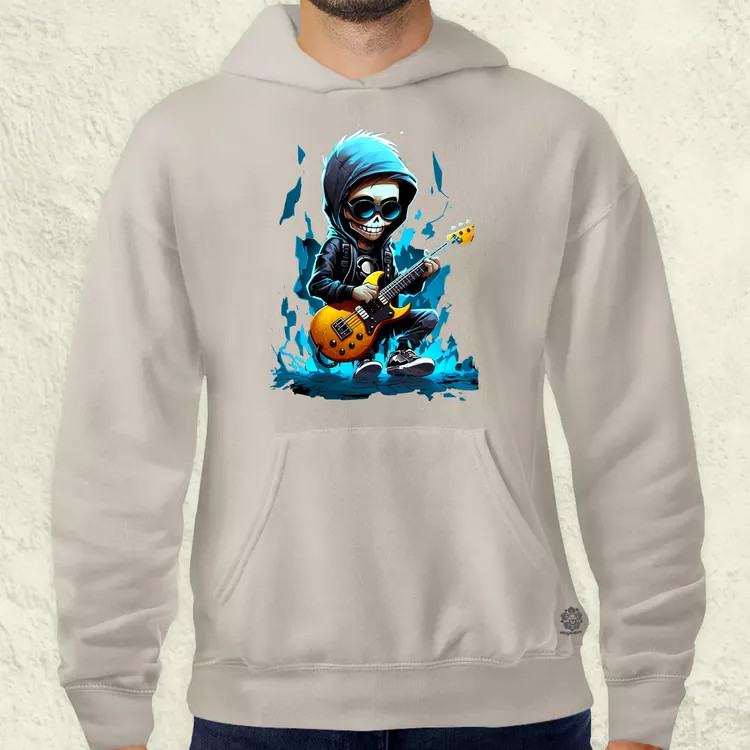 Gitáros srác v2 férfi pulóver