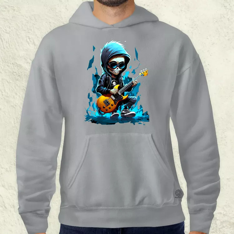 Gitáros srác v2 férfi pulóver