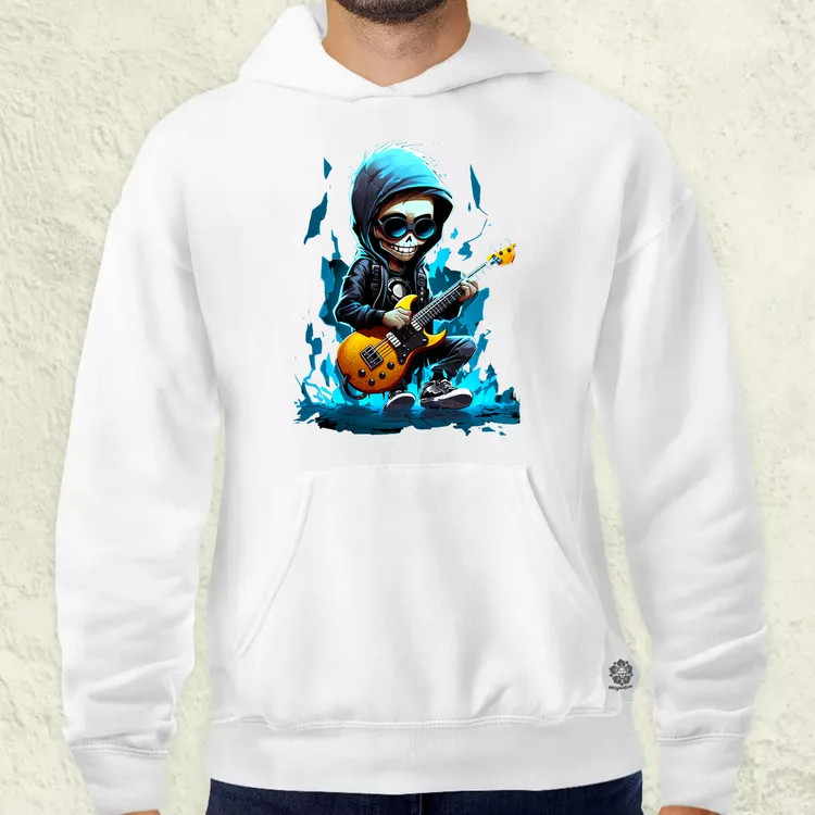 Gitáros srác v2 férfi pulóver