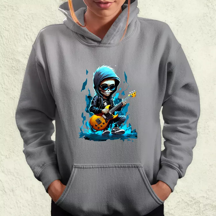 Gitáros srác v2 női pulóver
