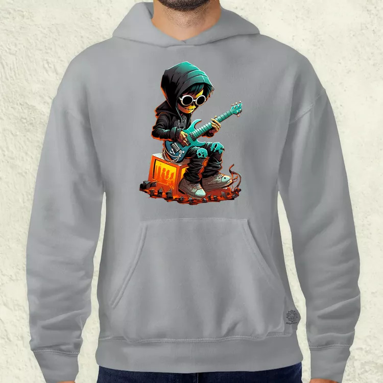 Gitáros srác v3 férfi pulóver