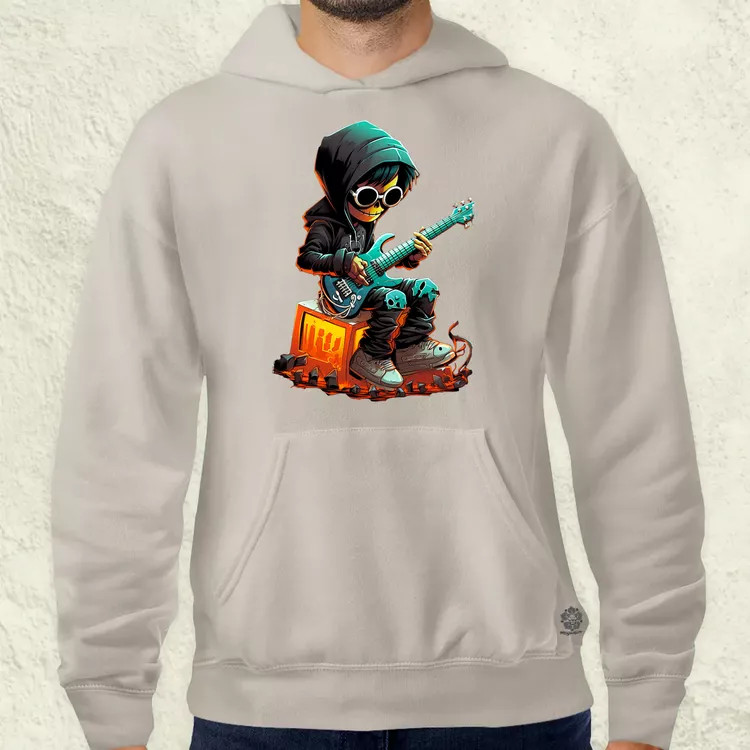 Gitáros srác v3 férfi pulóver
