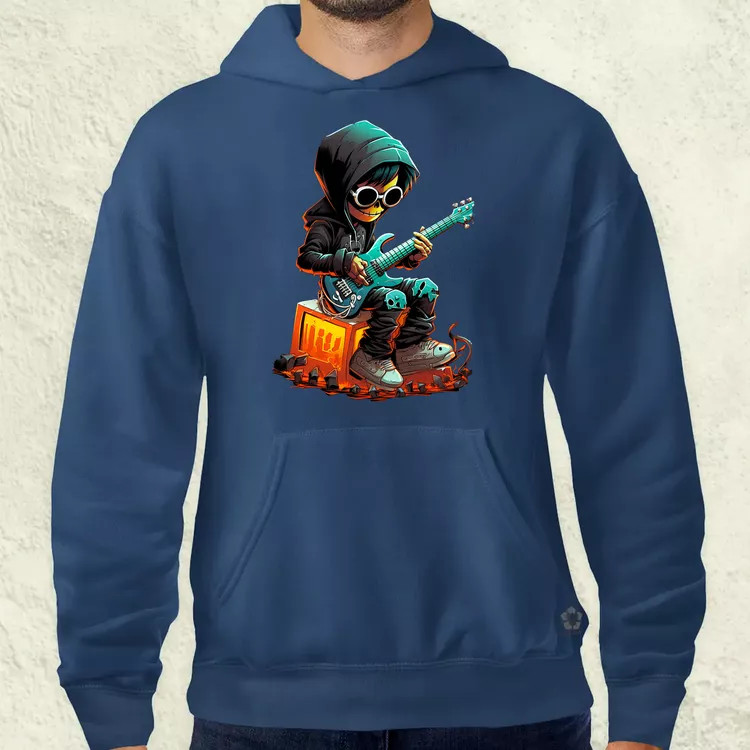 Gitáros srác v3 férfi pulóver